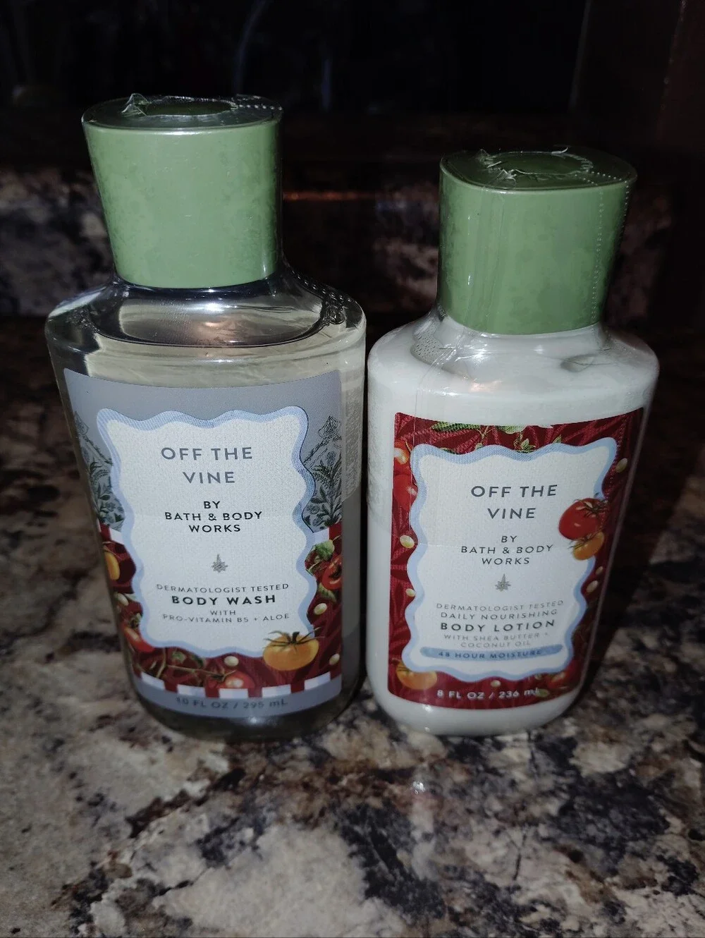Bath & Body Works Off The Vine Body Wash & Lotion - Green New Sealed
